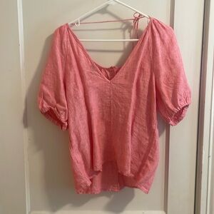 NWOT J Crew linen top, size 10.